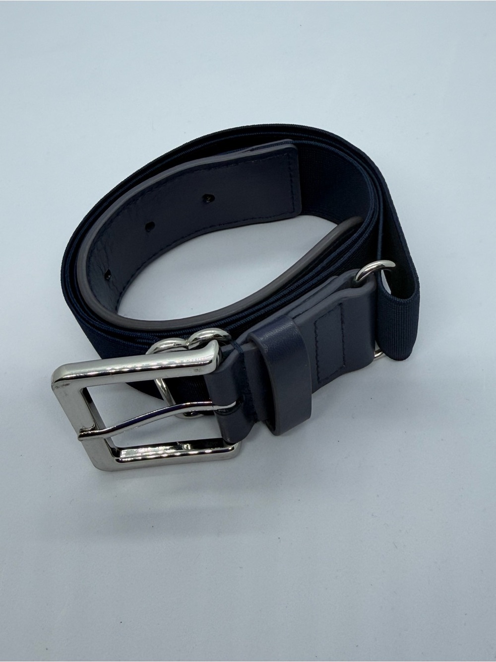 Under Armour Navy Kids Web Belt with Silver Buckle